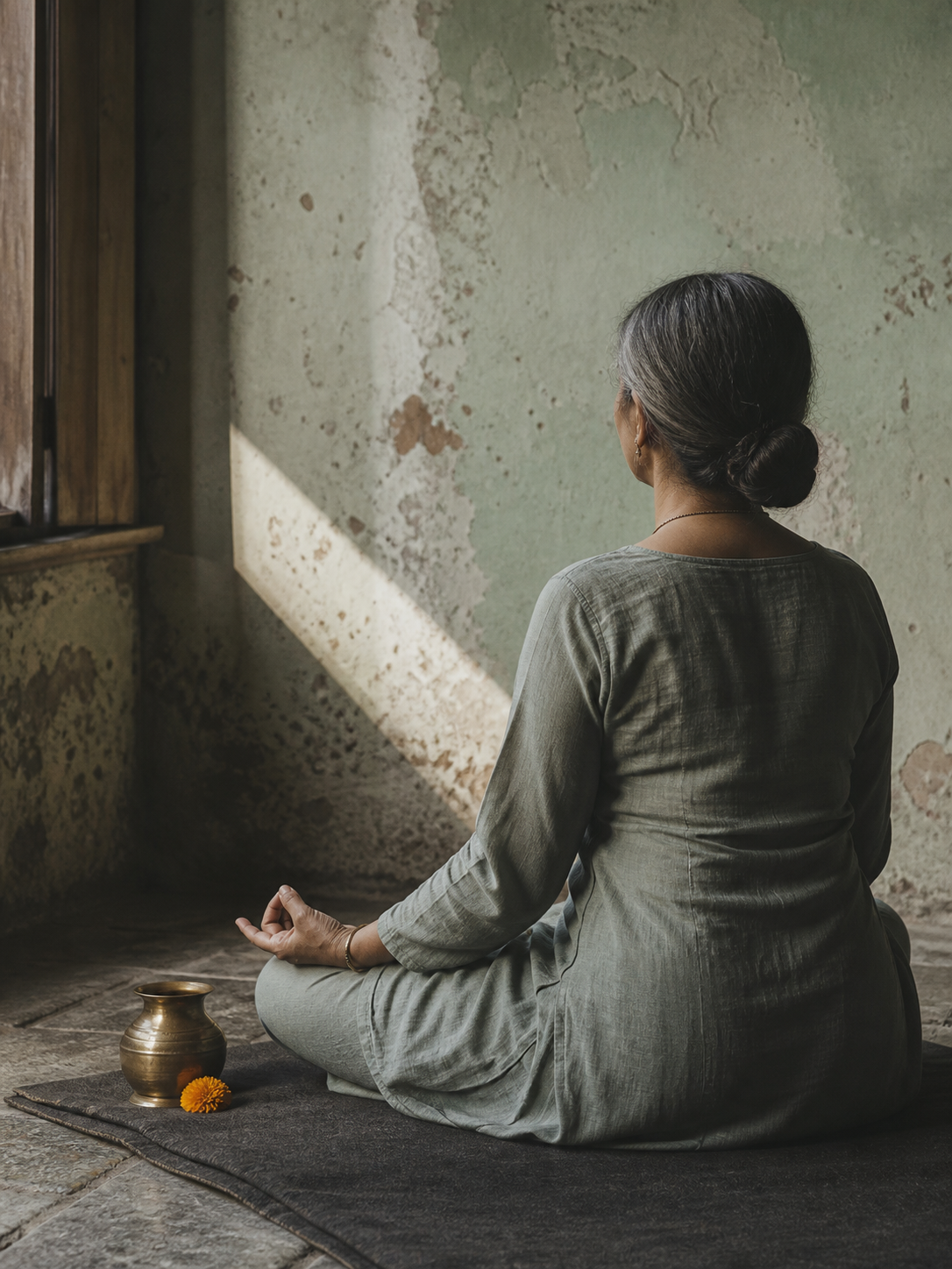 Rachna Shah practicing yoga